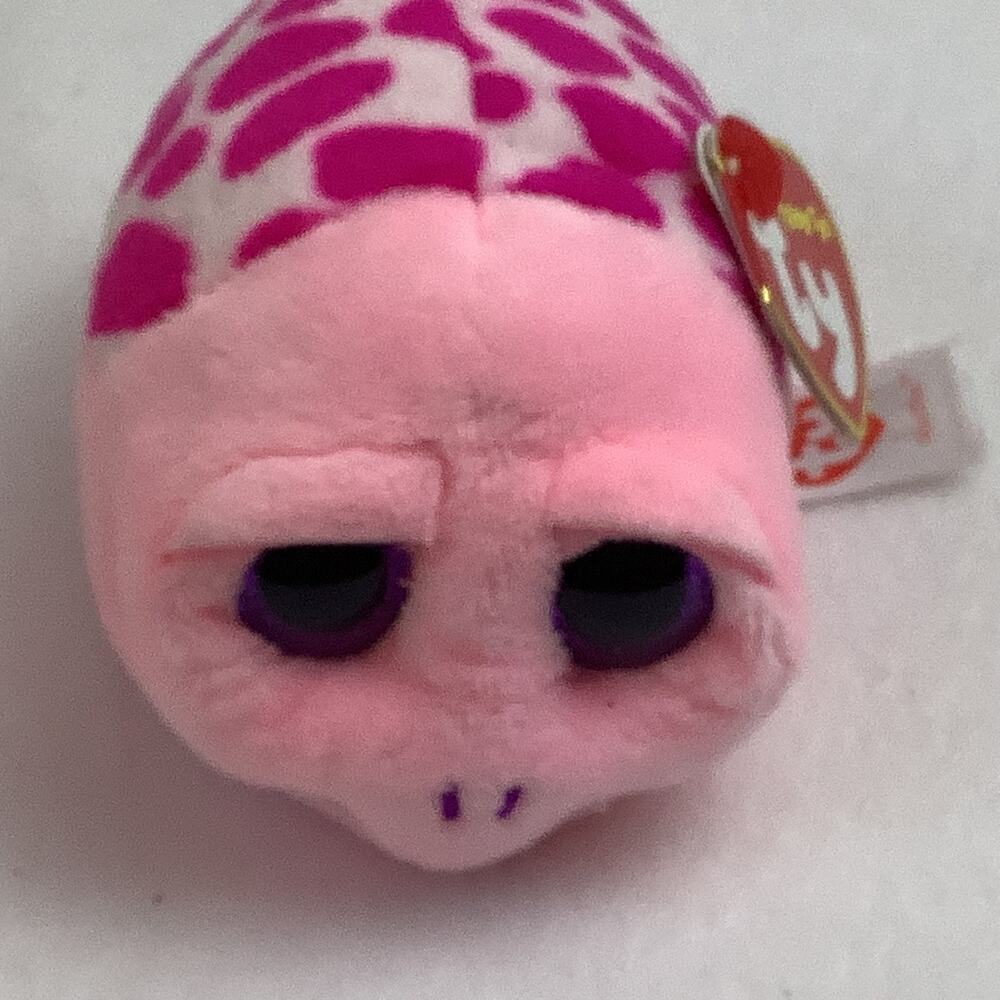 TY Teeny Tys Beanie 4" Shuffler the Turtle Stackable Plush Toy MWMT